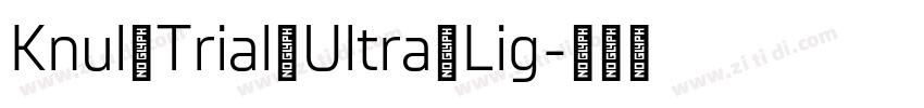 Knul Trial Ultra Lig字体转换